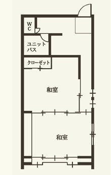 侍多の間　間取り